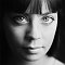 Un doute... <br> Cécilia K <br>portrait studio noir et blanc, black and white